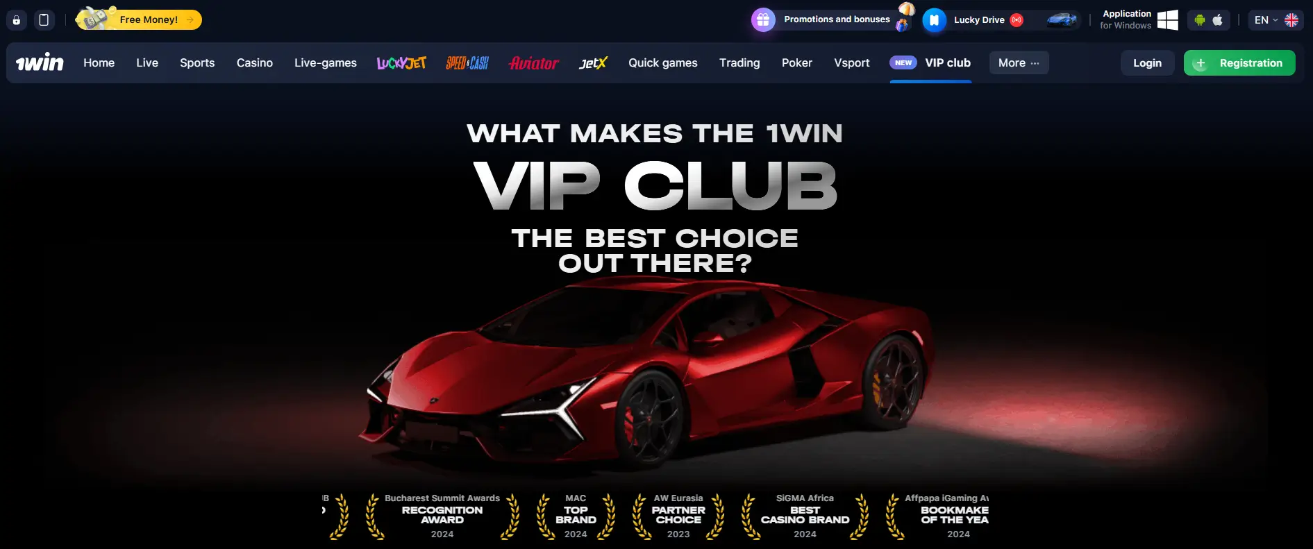VIP Club casino levels at 1win